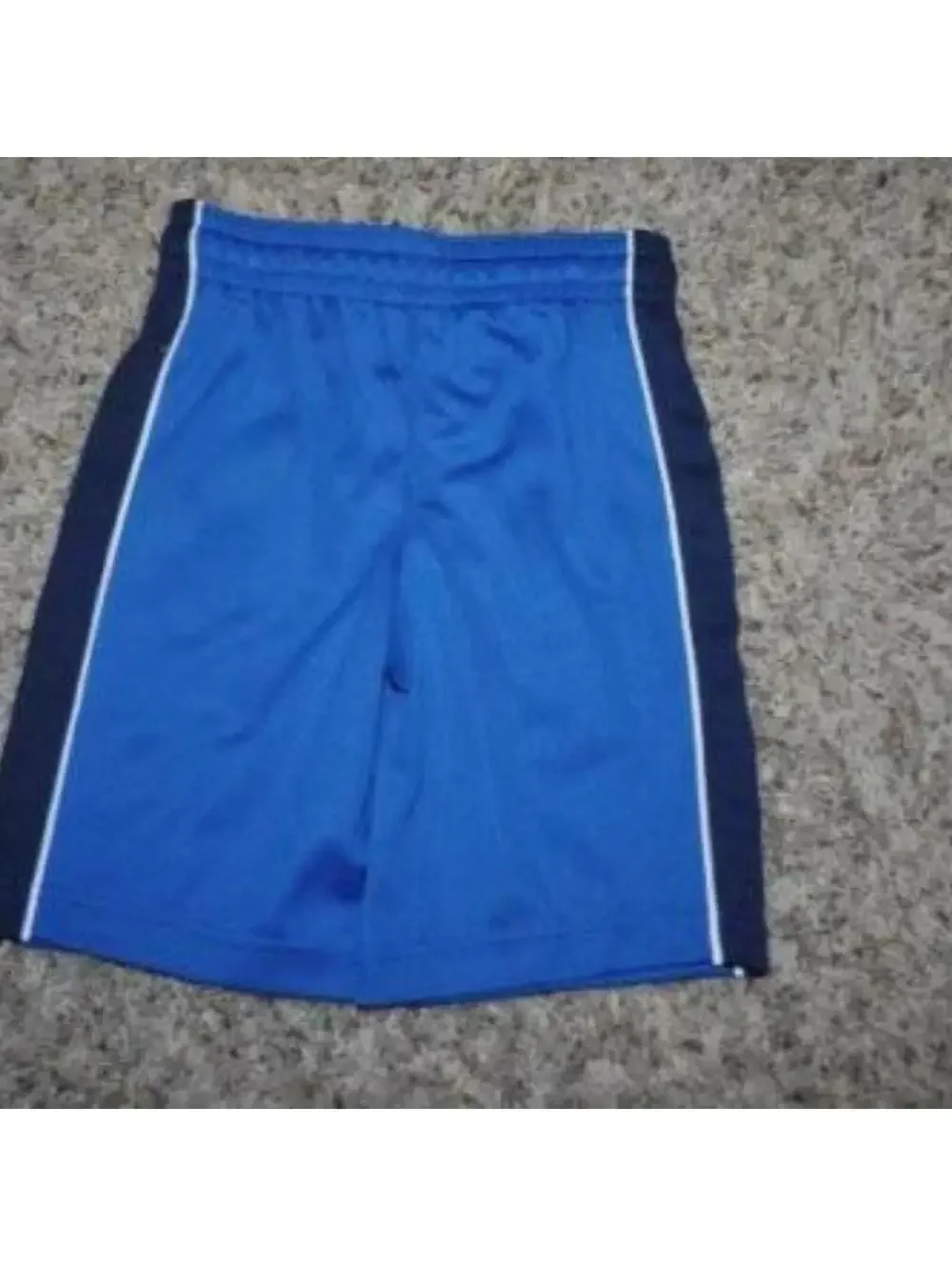 Carters Athletic Shorts Boys 4/5 Blue Mesh Pull On Elastic Waist Drawstring